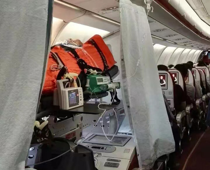 灵宝市跨国医疗包机、航空担架